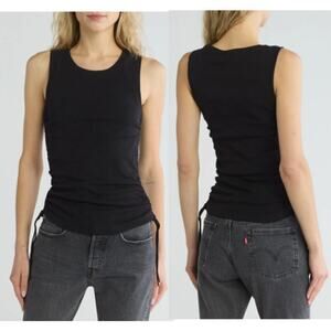 Good American Ruched Muscle Tank Top (7/4X)